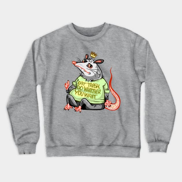 King trash varmint Crewneck Sweatshirt by Daisesprout